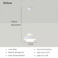 Suspension LED nordique minimaliste à tête unique - Design Scandinave