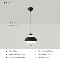 Suspension LED nordique minimaliste à tête unique - Design Scandinave