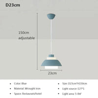 Suspension LED nordique minimaliste à tête unique - Design Scandinave