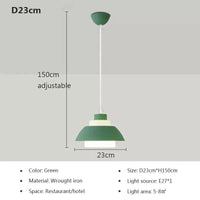 Suspension LED nordique minimaliste à tête unique - Design Scandinave