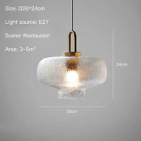 Suspension LED nordique moderne en verre | Marco Lucetti