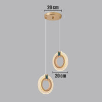 Suspension LED nordique moderne et luxueuse  Édition Premium | Marco Lucetti 2 têtes forme ronde / 0-5W / Lumière chaude | Chine