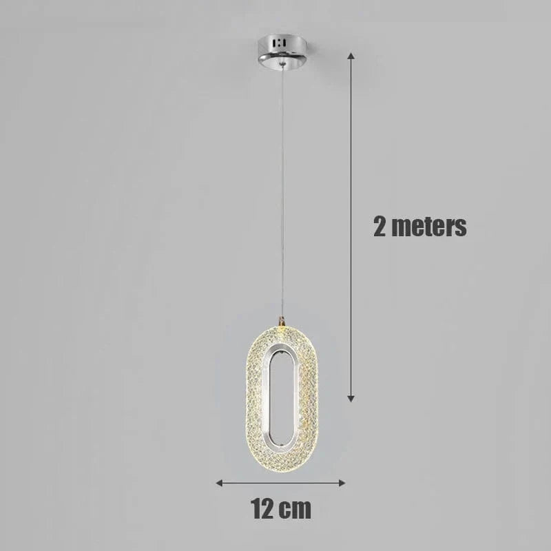 Suspension LED nordique moderne et luxueuse  Édition Premium | Marco Lucetti Coquille ovale en argent / 0-5W / Lumière chaude | Chine