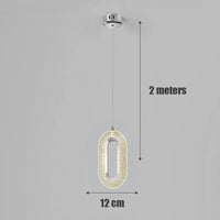 Suspension LED nordique moderne et luxueuse  Édition Premium | Marco Lucetti Coquille ovale en argent / 0-5W / Lumière chaude | Chine