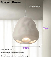 Suspension LED nordique personnalisée pour une décoration de maison tendance | Marco Lucetti Corps de lampe marron / Lumière froide 6000K