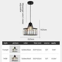 Suspension LED nordique pour cuisine île - Lustre moderne en fer noir et verre  | Marco Lucetti