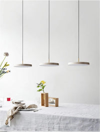 Suspension Led Nordique pour Îlot de Cuisine en Métal - Modèle Moderne Noir, Blanc et Bleu | Marco Lucetti