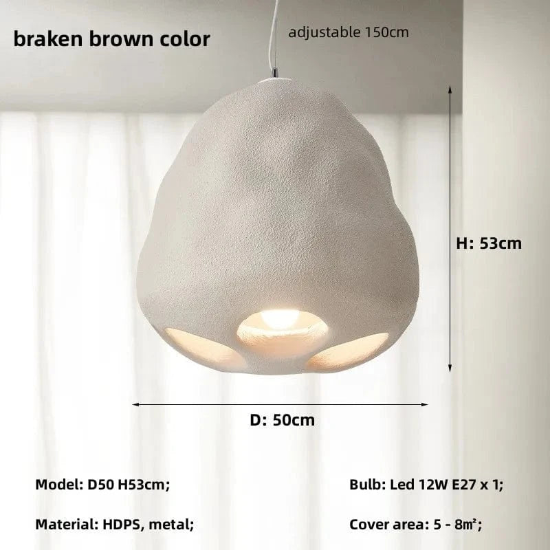 Suspension LED Nordique pour Salle à Manger Wabi Sabi | Marco Lucetti Marron freiné D50cm / Lumière blanche 6500K