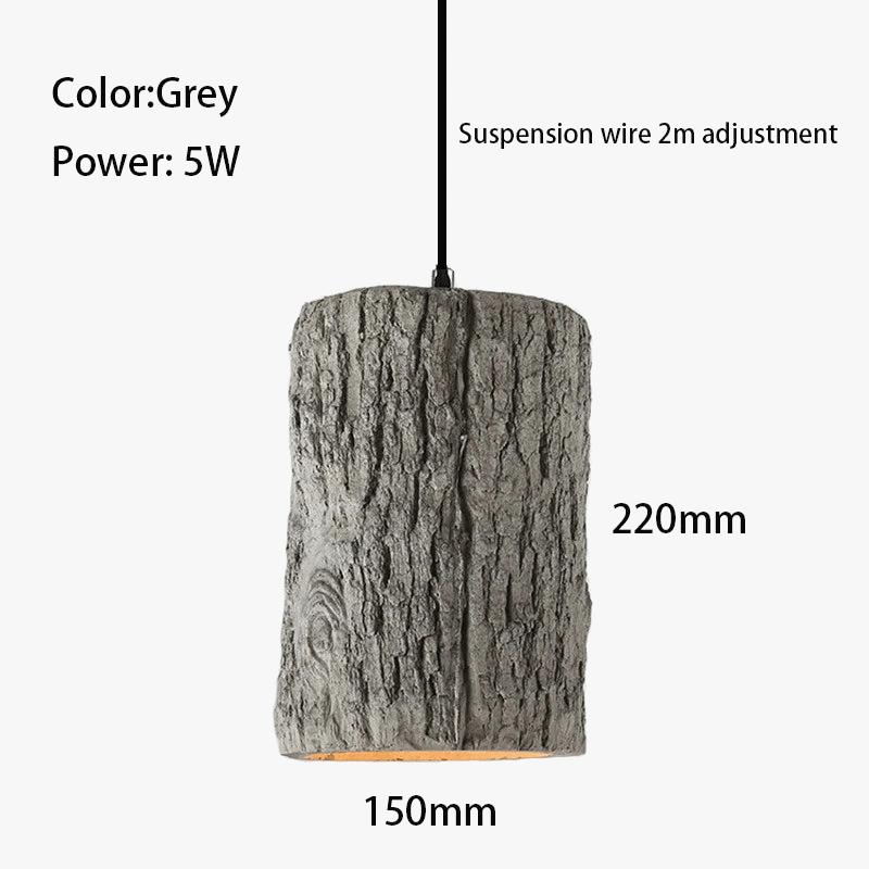 Suspension LED nordique Style industriel LOFT - Lustre Rétro - Bois ciment - Barre Spot - Long fil - 110V 220V | Marco Lucetti