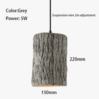 Suspension LED nordique Style industriel LOFT - Lustre Rétro - Bois ciment - Barre Spot - Long fil - 110V 220V | Marco Lucetti