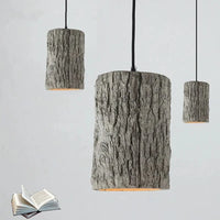 Suspension LED nordique Style industriel LOFT - Lustre Rétro - Bois ciment - Barre Spot - Long fil - 110V 220V | Marco Lucetti