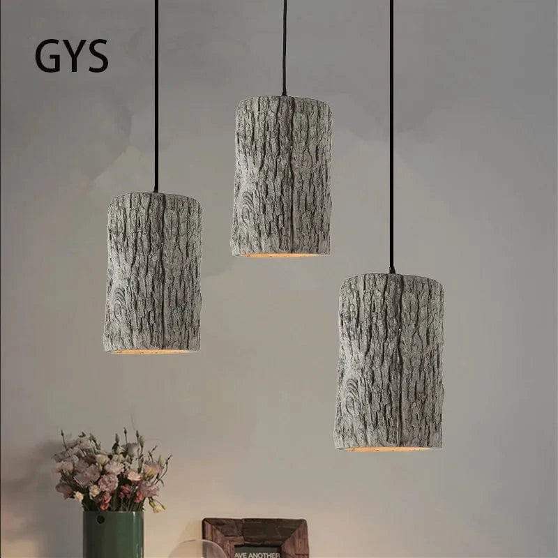 Suspension LED nordique Style industriel LOFT - Lustre Rétro - Bois ciment - Barre Spot - Long fil - 110V 220V | Marco Lucetti