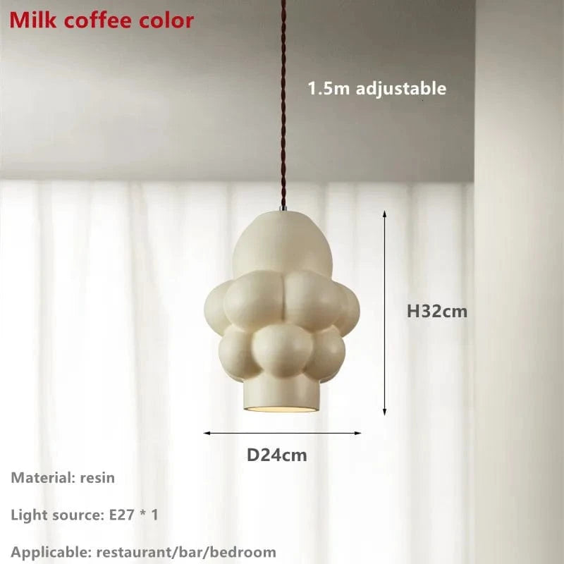 Suspension LED Nordique Wabi Sabi Chic | Marco Lucetti Beige / Lumière froide 6000K