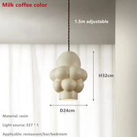 Suspension LED Nordique Wabi Sabi Chic | Marco Lucetti Beige / Lumière froide 6000K
