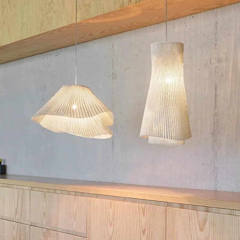 Suspension LED Nordique Wabi Sabi pour Salon Restaurant Lustre Luminaire. | Marco Lucetti