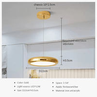 Suspension LED nordiques en fer avec 3 têtes chromées | Marco Lucetti