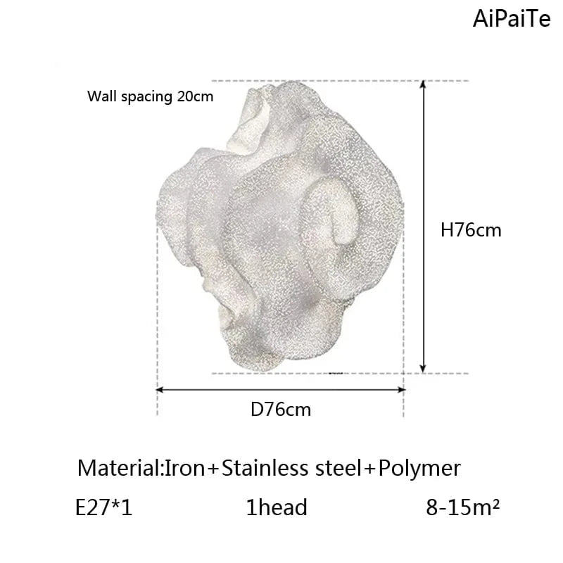 Suspension LED Nuvo Cloud | Marco Lucetti Mur D76cm / Blanc chaud