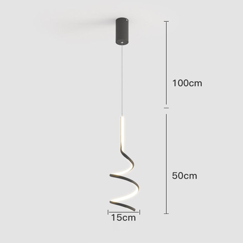 Suspension LED Ondulée Polino | Marco Lucetti