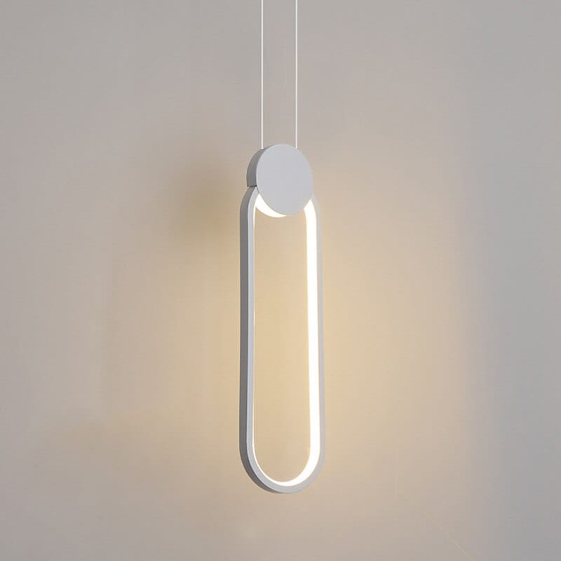 Suspension LED Oryna Geo | Marco Lucetti Blanc - ovale / Chaude
