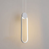 Suspension LED Oryna Geo | Marco Lucetti Blanc - ovale / Chaude