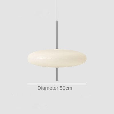 Suspension LED ovale Hannon | Marco Lucetti Blanc