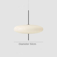 Suspension LED ovale Hannon | Marco Lucetti Blanc