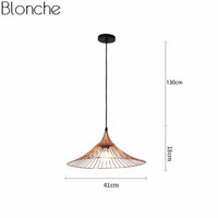 Suspension LED Paille Colorée | Marco Lucetti Small