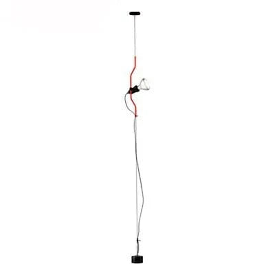 Suspension LED Parentesi: Design Italien Moderne | Marco Lucetti Rouge 1 tête