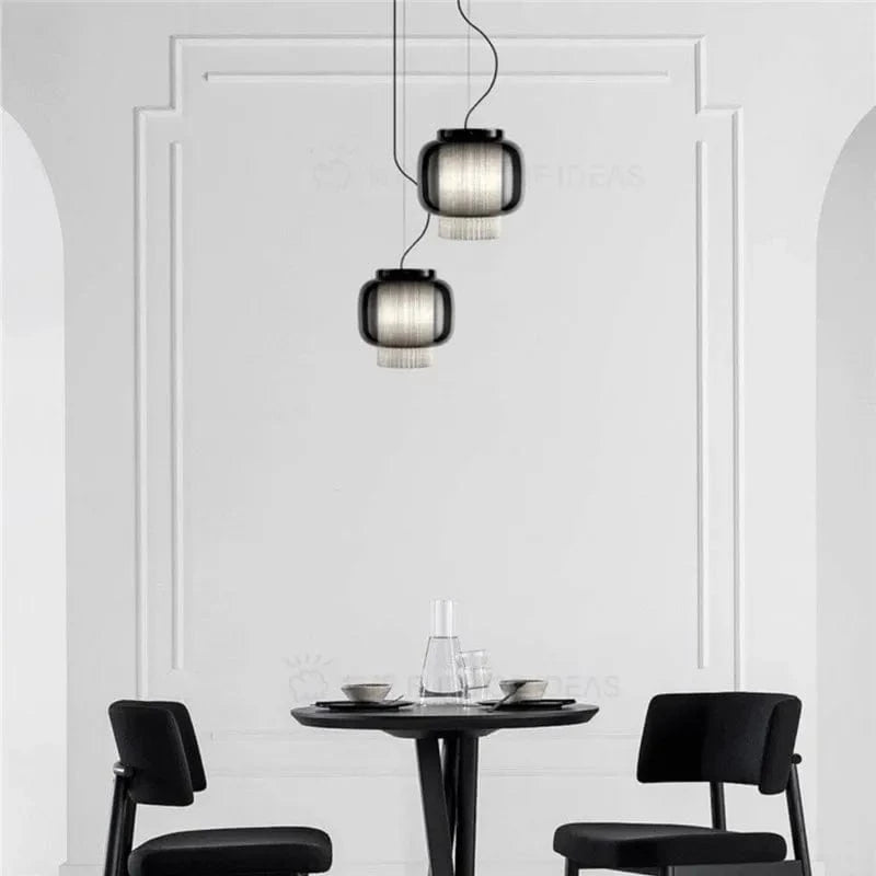 Suspension LED Parshilna - Style Rétro en Verre Design Minimaliste | Marco Lucetti