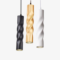 Suspension LED Pipe Spiral Design | Marco Lucetti Blanc / Dimmable / 30cm - Natural White