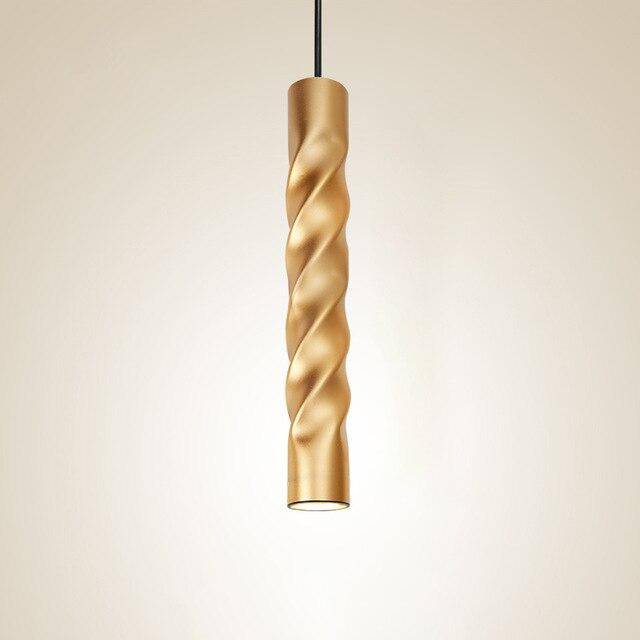 Suspension LED Pipe Spiral Design | Marco Lucetti Doré / Dimmable / 30cm - Natural White