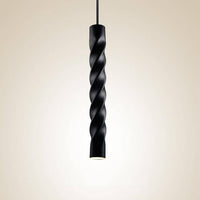 Suspension LED Pipe Spiral Design | Marco Lucetti Noir / Dimmable / 30cm - Natural White