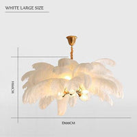 Suspension LED "Plumes Festives" | Marco Lucetti Blanc / L