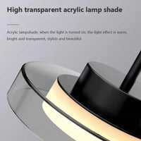 Suspension LED Post-Moderne en Fer Acrylique Style Français "Lumière Française Moderne" | Marco Lucetti