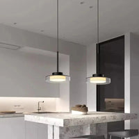 Suspension LED Post-Moderne en Fer Acrylique Style Français "Lumière Française Moderne" | Marco Lucetti