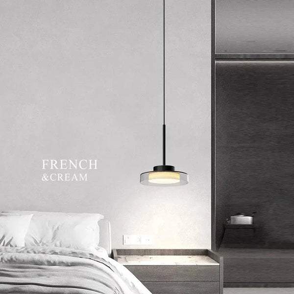 Suspension LED Post-Moderne en Fer Acrylique Style Français "Lumière Française Moderne" | Marco Lucetti