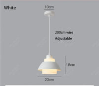 Suspension LED pour chambre à coucher SmartHome | Marco Lucetti 23cm blanc 5W / Lumière neutre 4000K