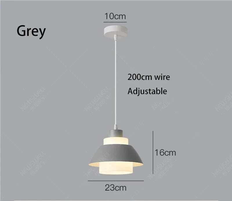 Suspension LED pour chambre à coucher SmartHome | Marco Lucetti 23cm gris 5W / 3 changements de couleur de lumière
