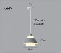 Suspension LED pour chambre à coucher SmartHome | Marco Lucetti 23cm gris 5W / 3 changements de couleur de lumière