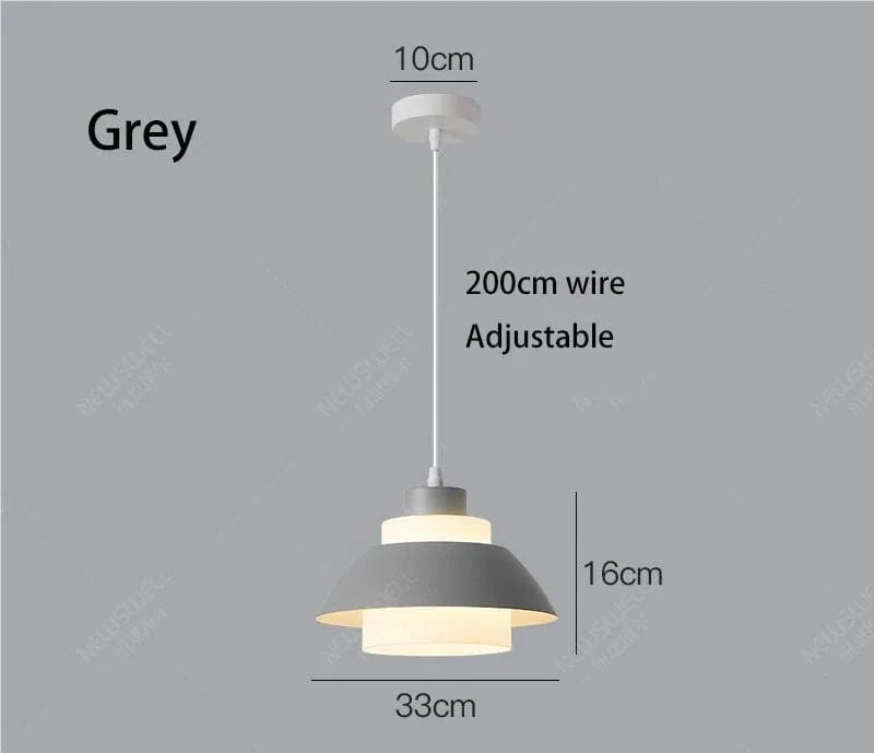 Suspension LED pour chambre à coucher SmartHome | Marco Lucetti 33cm gris 5W / 3 changements de couleur de lumière