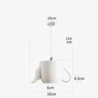 Suspension LED pour service de thé en céramique innovant | Marco Lucetti