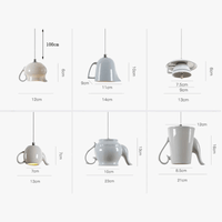 Suspension LED pour service de thé en céramique innovant | Marco Lucetti