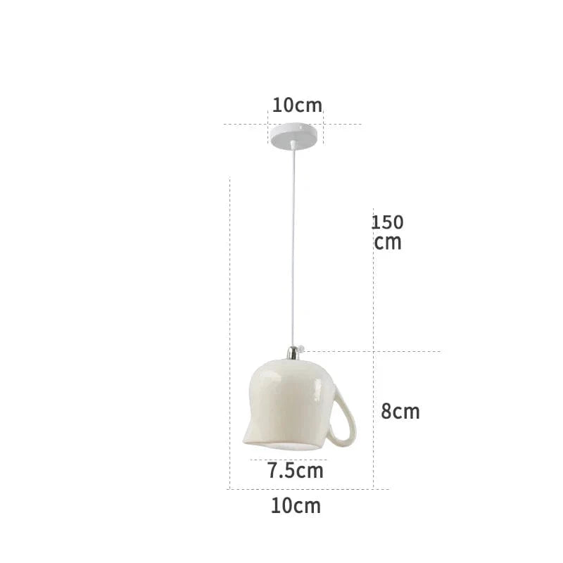 Suspension LED pour service de thé en céramique innovant | Marco Lucetti B4