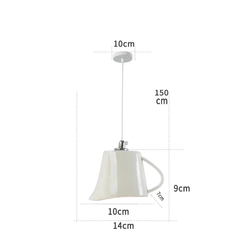 Suspension LED pour service de thé en céramique innovant | Marco Lucetti B5