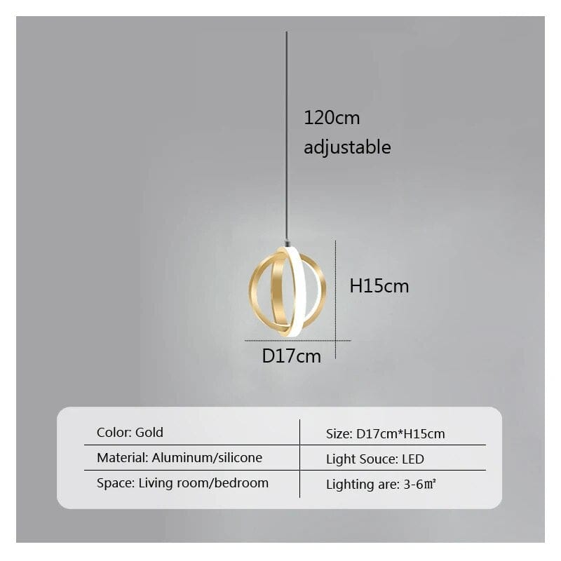 Suspension LED Premium au design innovant | Marco Lucetti B Or / Blanc froid - Pas de RC