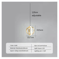 Suspension LED Premium au design innovant | Marco Lucetti B Or / Blanc froid - Pas de RC