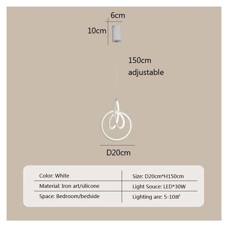 Suspension LED Premium au design innovant | Marco Lucetti C Blanc / Blanc froid - Pas de RC