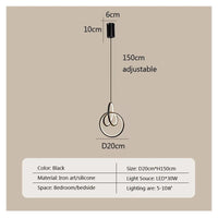 Suspension LED Premium au design innovant | Marco Lucetti C Noir / Blanc froid - Pas de RC