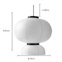 Suspension LED rétro en papier de riz blanc "Danish Style" | Marco Lucetti