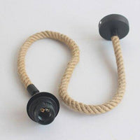 Suspension LED Rétro en Verre Fumé - Collection Rope | Marco Lucetti Fil 100cm